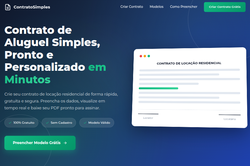 Contrato de Aluguel Simples